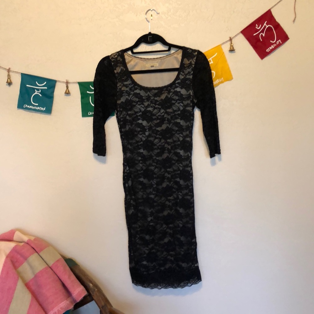 Black Lace Dress Size S